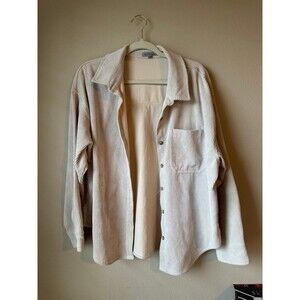 Womens boutique corded shacket